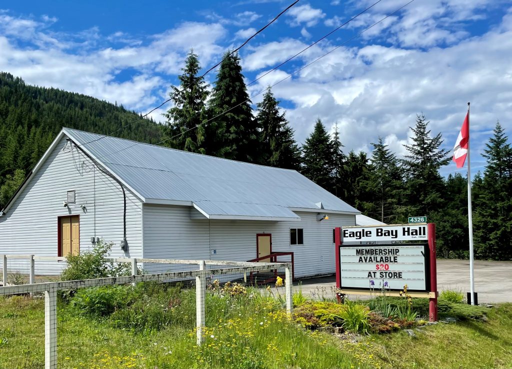 Eagle Bay Community Hall (operated by the Eagle Bay Community Association)